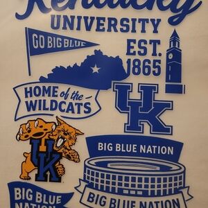 Kentucky University Print  with Blue and White Design Pick Shirt Color/size